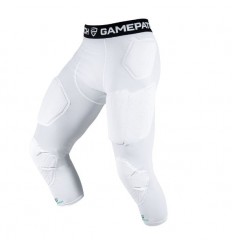 Oblazinjene 3/4 podhlače Gamepatch - bele