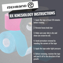 Kinezio trak REHBAND RX - črn